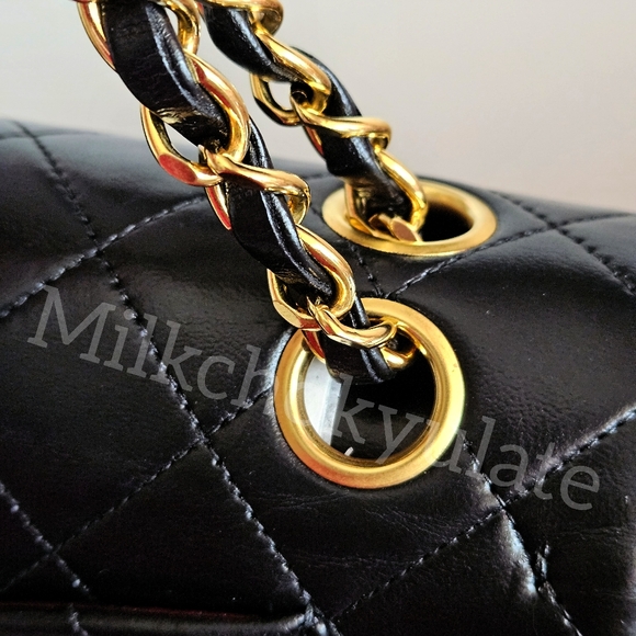 [SOLD] Chanel Vintage Timeless Classic Double Flap Small Shoulder Bag 24K GHW - Picture 6 of 17
